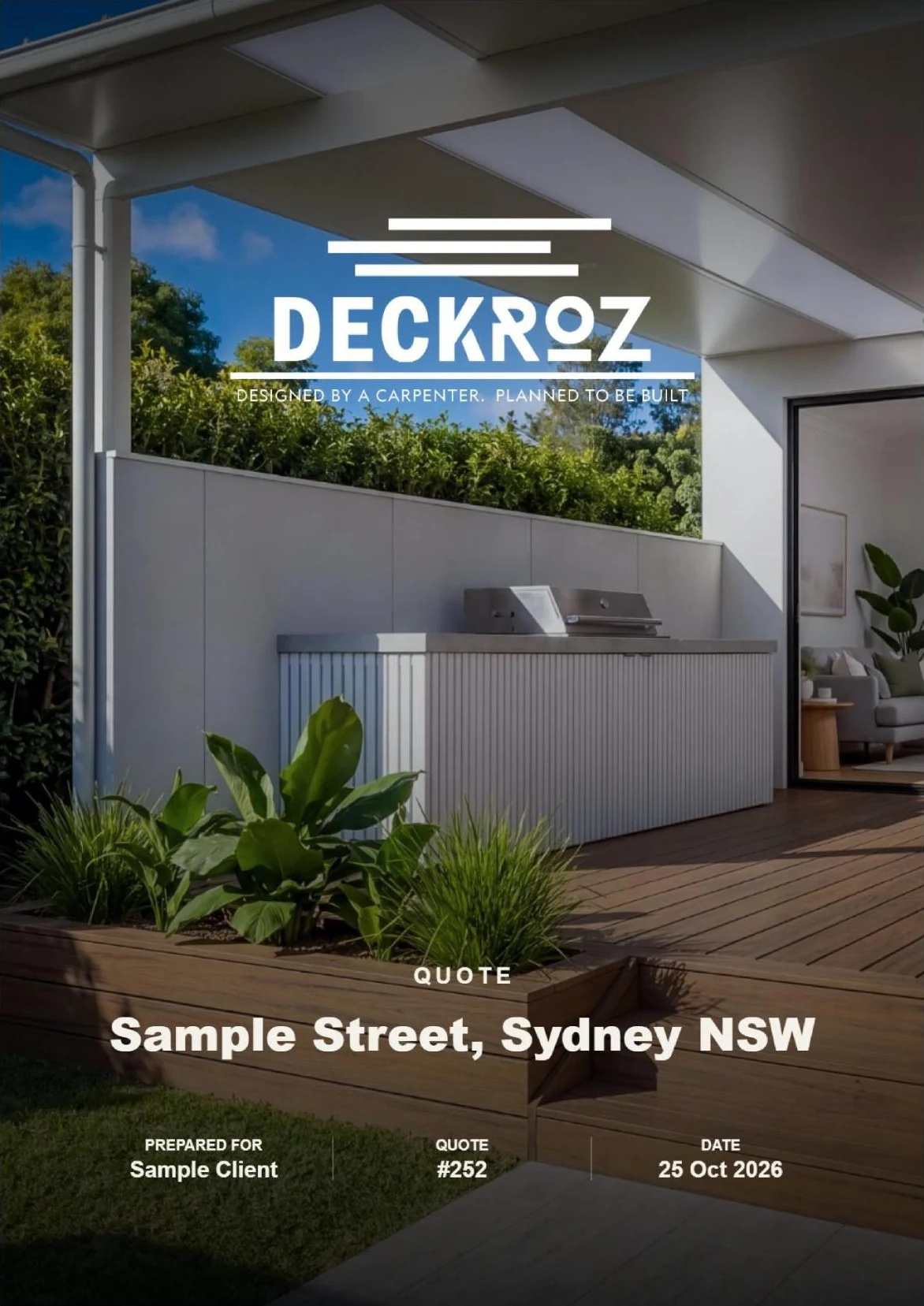 Quote cover page